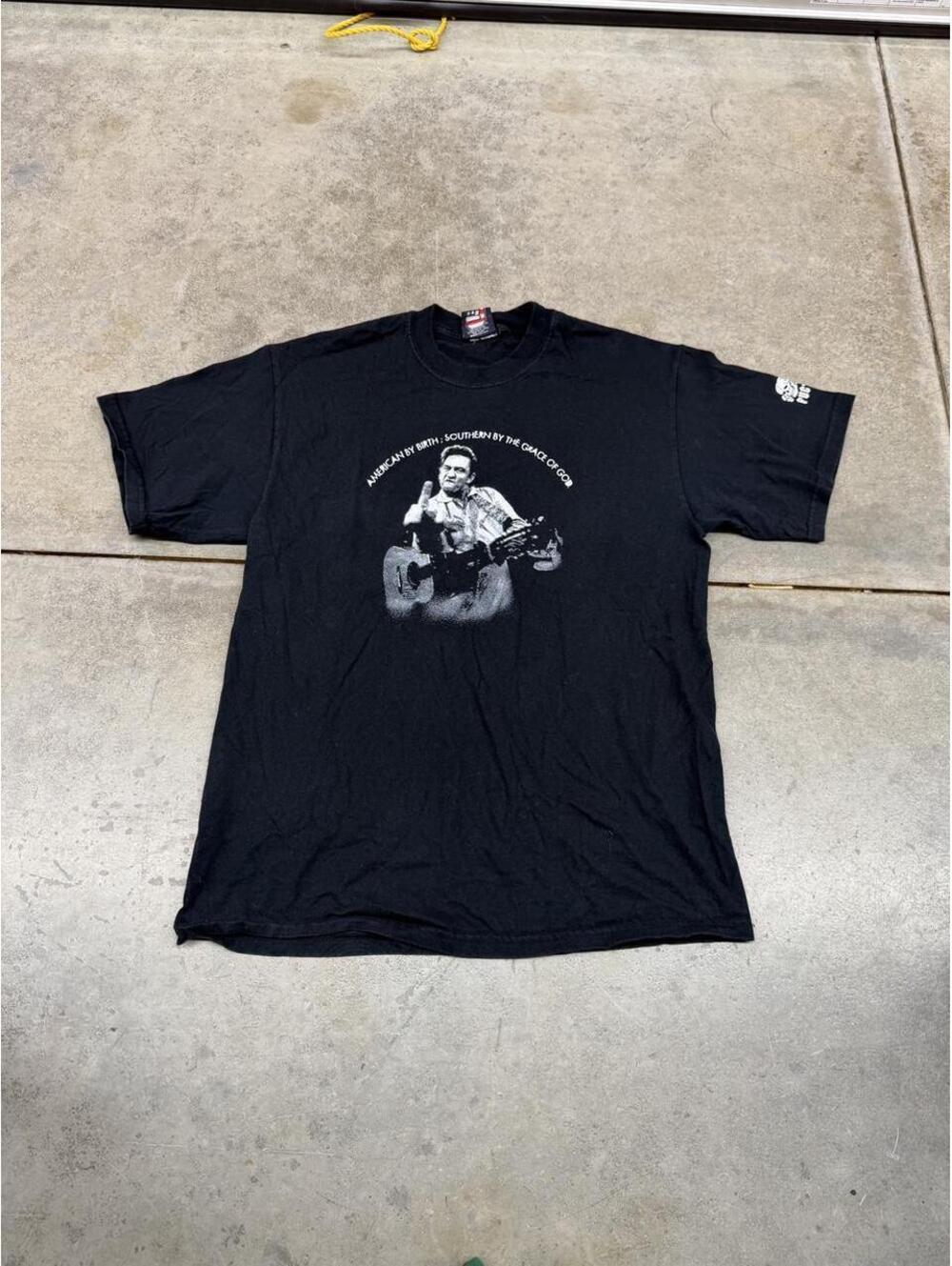 vintage fuct american by birth southern by grace of god johnny cash usa shirt